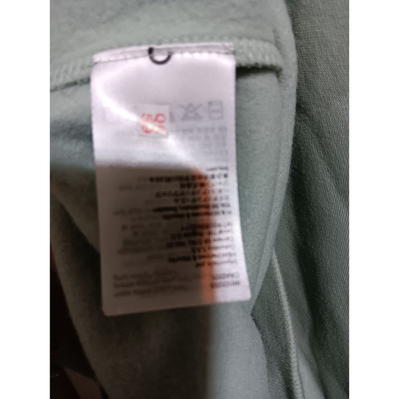 H&M Licensed Disney Sage Green Kangaroo Pocket Felt Mickey Mouse Logo Hoodie - Picture 9 of 12